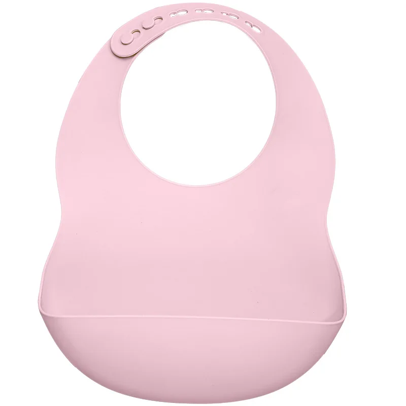 bavoir bébé rose en plastique