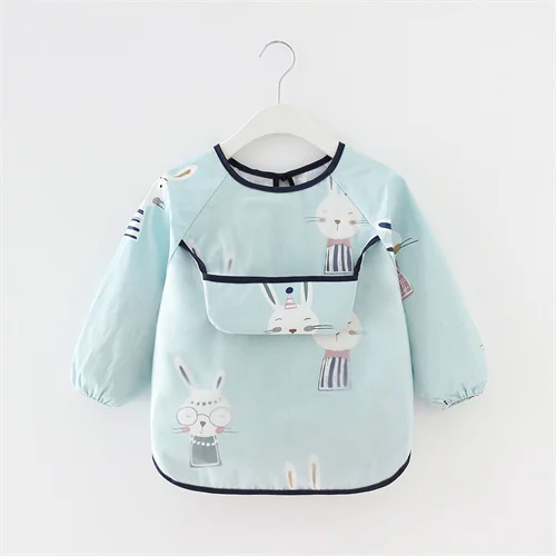 veste bleue motif lapin