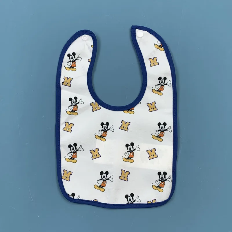 bavoir Mickey bleu bébé